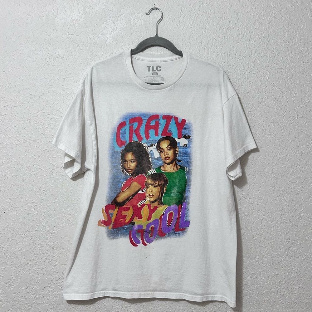 TLC short sleeve shirt white size XL